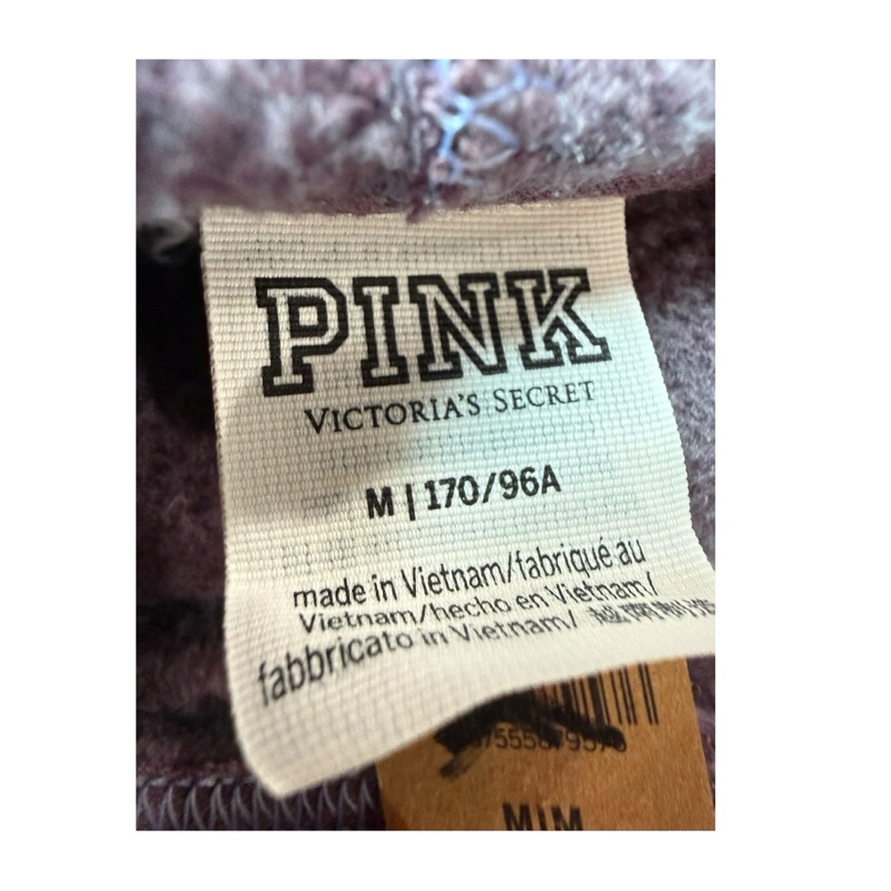 Victorias Secret PINK Tie Dye Pullover Hoodie Mauve Ice & Dusty Periwinkle M NWT - Picture 8 of 11